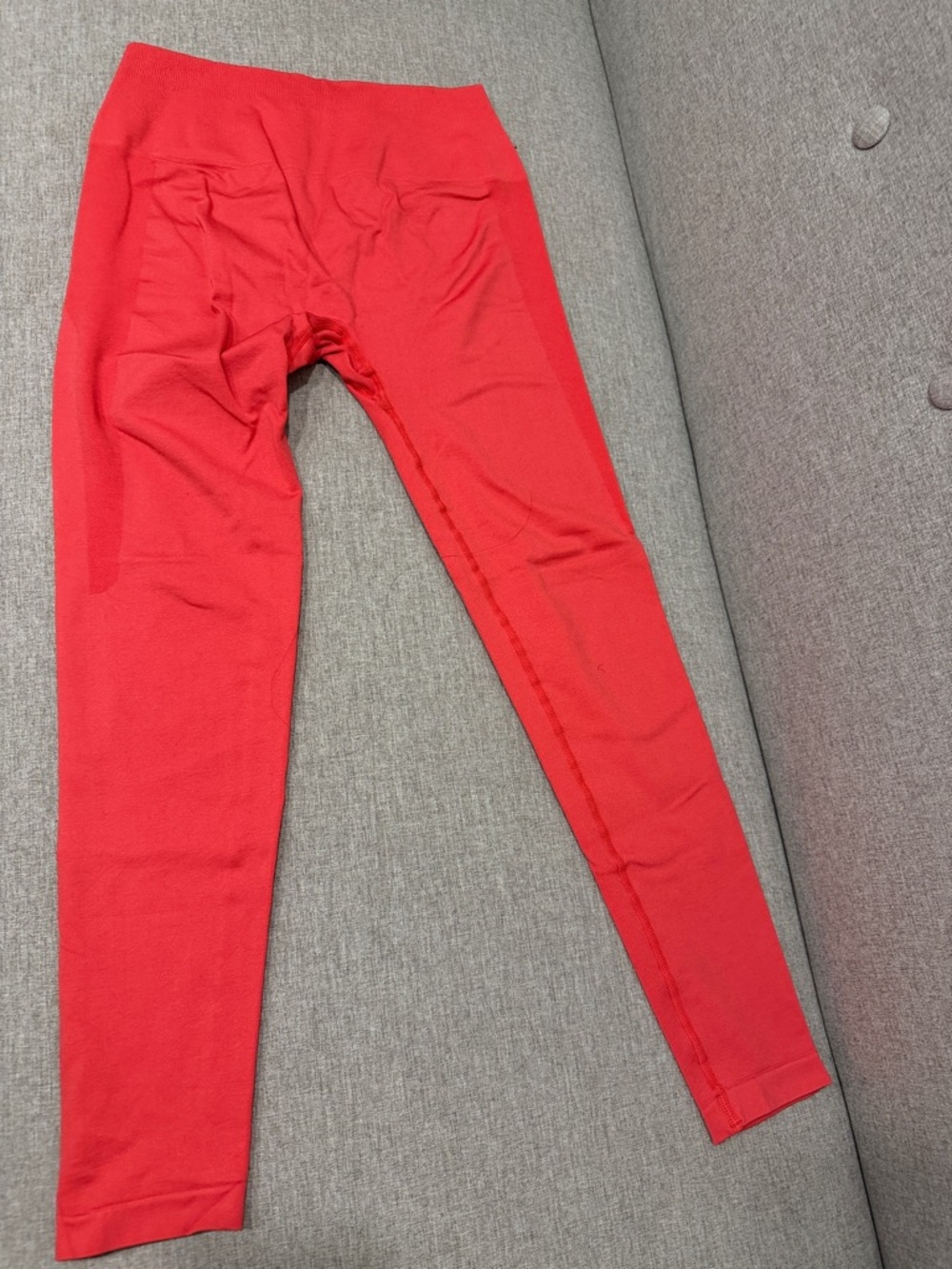 Sunzel Women’s Red Seamless Leggings - Stretchy Everyday Fit